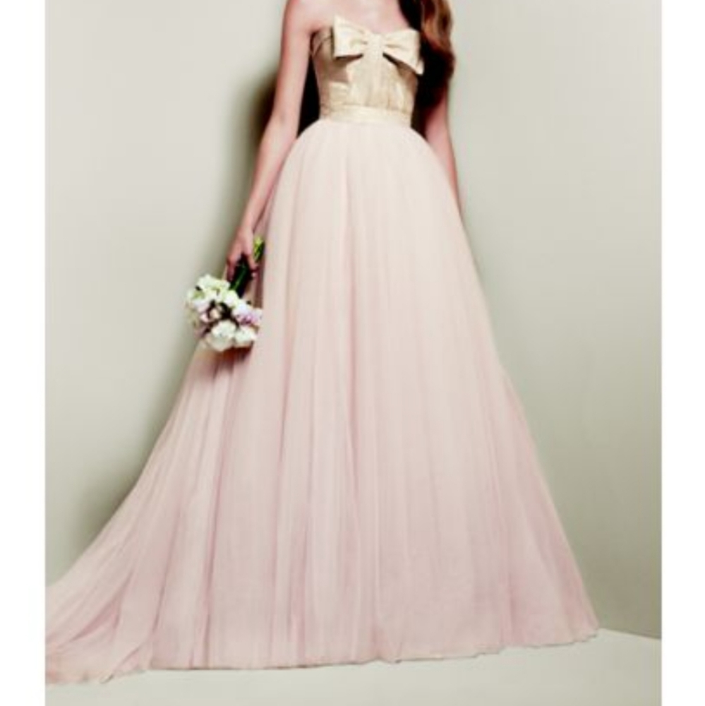 White by Vera Wang Champagne wedding dress size 8